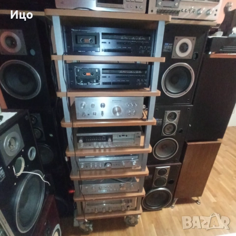 Стелаж за аудио техника на колела, снимка 2 - Аудиосистеми - 53668695