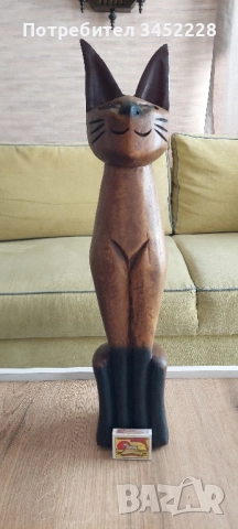 дърворезба за ценители височина 52см, снимка 7 - Декорация за дома - 52255298