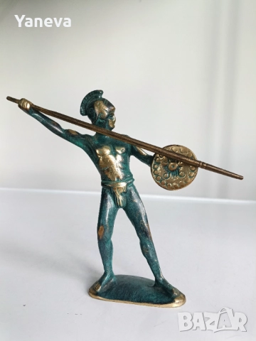 Гладиатор, бронзова статуетка от Италия. , снимка 2 - Статуетки - 52739095