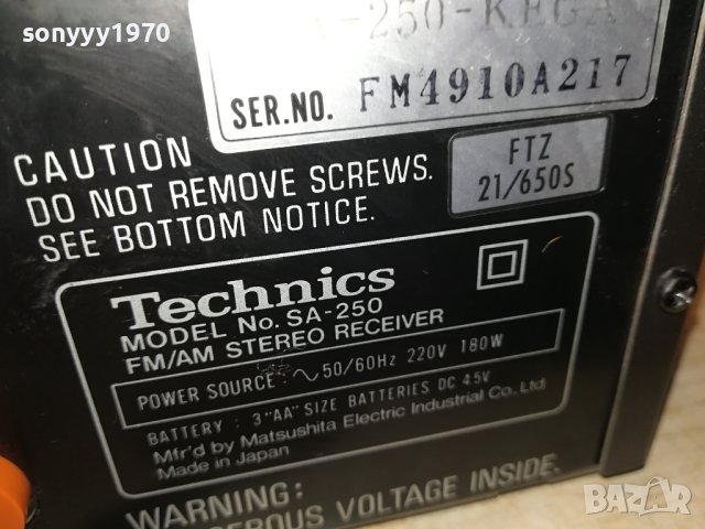 TECHNICS 2006230938LDOORS, снимка 12 - Ресийвъри, усилватели, смесителни пултове - 41282332