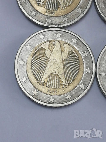 2 евро Германия 2002 г. букви A;D;F;G, снимка 4 - Нумизматика и бонистика - 53079572