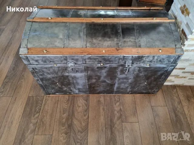 Стар дървен сандък/ракла/скрин, снимка 1