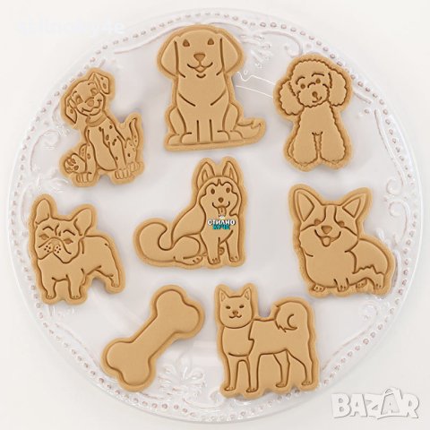 Сладкарска форма за изрязване на бисквити във формата на кучета Форма за изрязване на кучета, снимка 2 - За кучета - 44430910