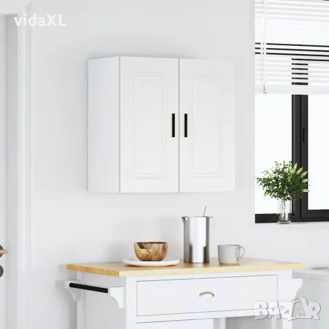 vidaXL Кухненски стенен шкаф Porto, бял, инженерно дърво, снимка 2 - Шкафове - 56148227