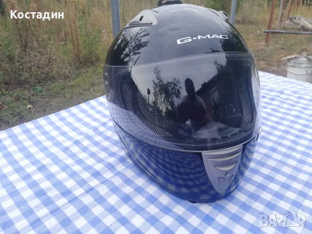 Мото каска G-mac Pilot, размер L 60 см, снимка 2 - Аксесоари и консумативи - 55791705