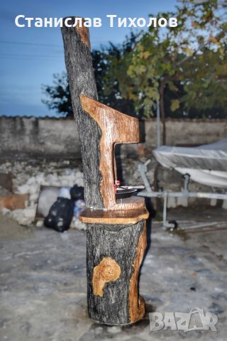 Градинско барбекю от щампован бетон имитация на дърво, снимка 3 - Барбекюта - 38585340