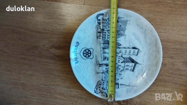 Декоративна чиния от Оснабрюг Германия., снимка 2 - Картини - 41901056