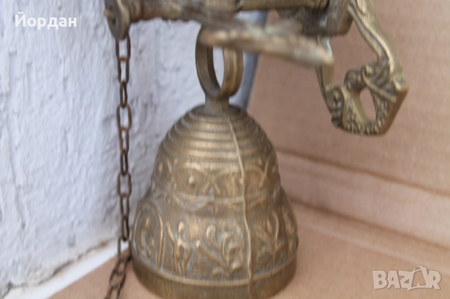 Бронзова камбана за входна врата , снимка 3 - Антикварни и старинни предмети - 51811179