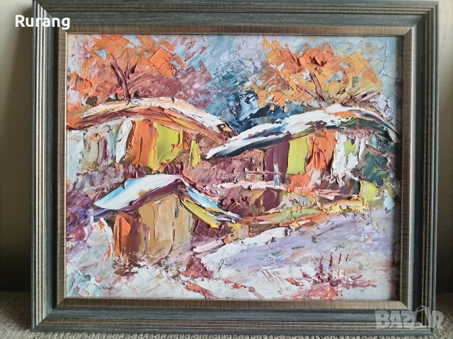 Авторска Маслена живопис,, Мечтание", снимка 3 - Картини - 56211867