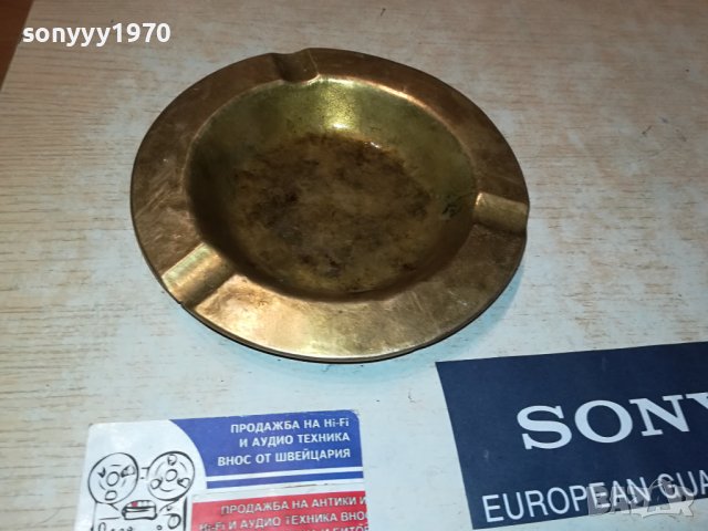 ПЕПЕЛНИК МАСИВЕН МЕД МЕСИНГ ВНОС ГЕРМАНИЯ 2806230742, снимка 8 - Колекции - 41377999