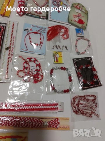 Голям лот от нови мартеници 53 броя за 5 евро, снимка 4 - Гривни - 53379378