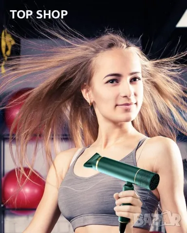 7MAGIC Йонен лек бързосъхнещ сешоар,Сгъваем,с кадифена чанта, снимка 2 - Сешоари - 48647775