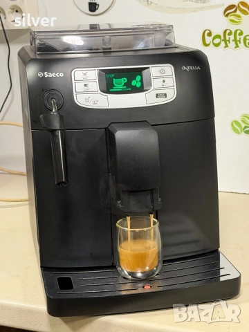 Кафемашина кафе автомат Saeco INTELİA с гаранция, снимка 3 - Кафемашини - 53208353