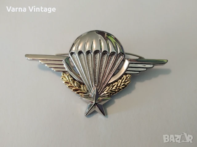 Знак на военен парашутист от сухопътните сили на Франция №G1185, снимка 2 - Колекции - 50620601
