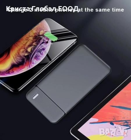 Преносима батерия Power Bank Q6 – 10000 mAh, Slim дизайн, USB-C / PD, снимка 7 - Външни батерии - 51709538