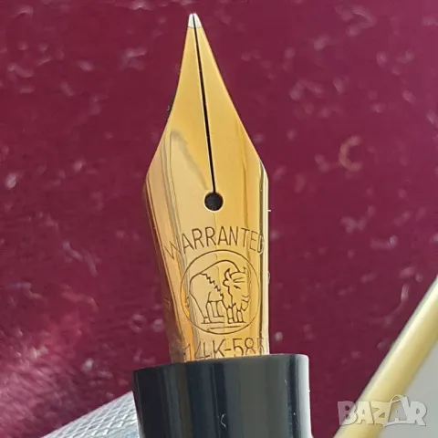 Сребърни химикалка и писалка със златен писец 14к Warranted, снимка 5 - Антикварни и старинни предмети - 50006851