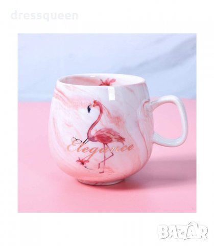 2915  Керамична чаша "Фламинго" , снимка 2 - Чаши - 34265689