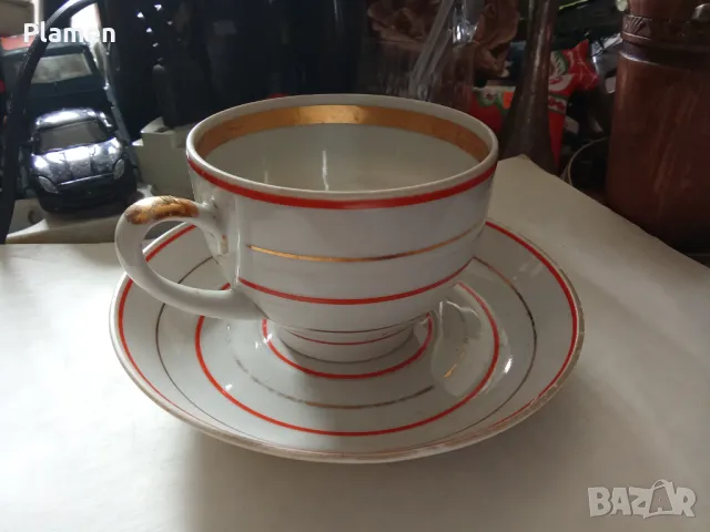 Стари съветски порцеланови чаши за чай , снимка 1