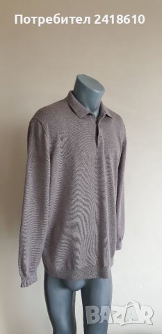 Hugo Boss Bono Polo Virgin Wool Finest Italian Yarn  Mens Size 2XL НОВО! ОРИГИНАЛ! Мъжки Тънък Пулов, снимка 14 - Пуловери - 39241981