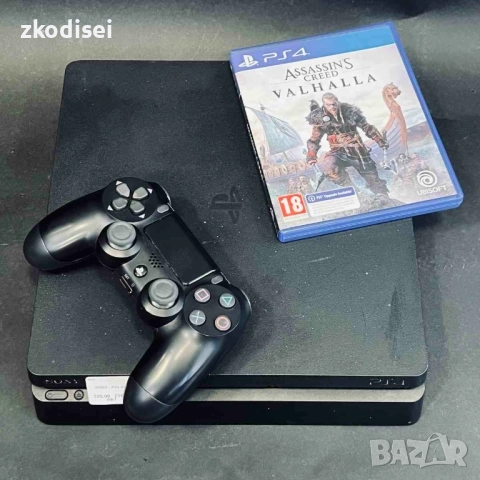 Конзола SONY - PS4 SLIM с 1бр. джойстик и 1бр. игра