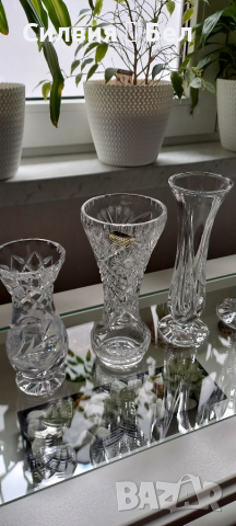 Ретро кристални вази🌹 различни цени, снимка 10 - Вази - 36212786
