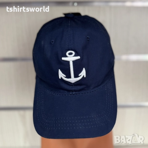 Нова шапка с козирка с Котва в тъмносин цвят, снимка 6 - Шапки - 51605945