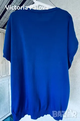 Блуза голям размер MADELEINE Германия 100% памук, снимка 8 - Блузи с дълъг ръкав и пуловери - 47744405