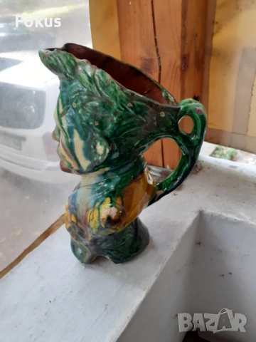 Калъпена кана троянска керамика Цар Фердинант, снимка 3 - Антикварни и старинни предмети - 53413789