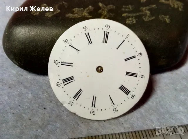 МЕХАНИЗЪМ от СТАР ШВЕЙЦАРСКИ ДЖОБЕН ЧАСОВНИК с ПОРЦЕЛАНОВ РИМСКИ ЦИФЕРБЛАТ За КОЛЕКЦИЯ ЧАСТИ 49683