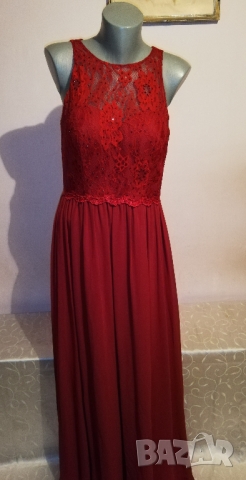 Червена бална рокля на MASCARA, р-р М, нова, с етикет, снимка 15 - Рокли - 35741564