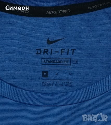 Nike PRO DRI-FIT оригинална тениска M Найк спортна фланелка фитнес, снимка 3 - Спортни дрехи, екипи - 41919263