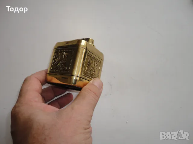 Уникална позлатена запалка Erhard Germany, снимка 9 - Запалки - 47423329