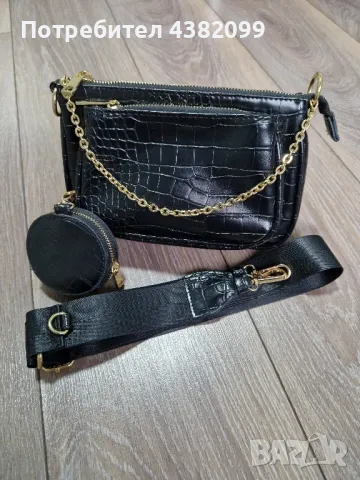 кожена дамска чанта, снимка 1