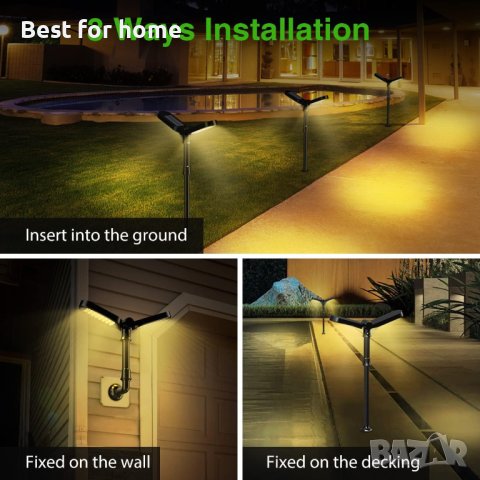 Соларни лампи комплект от 2 бр. Lafhome Solar Lights, снимка 11 - Соларни лампи - 41747207