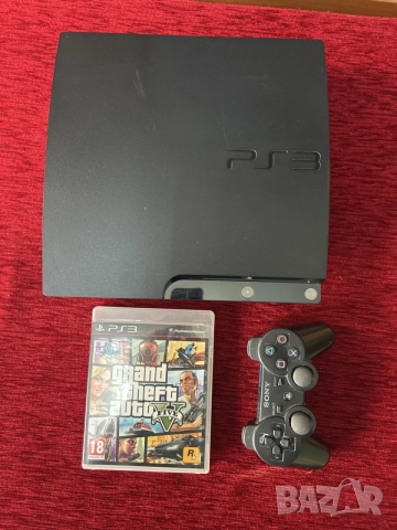 PlayStation 3 + контролер + GTA 5, снимка 2 - PlayStation конзоли - 56354116