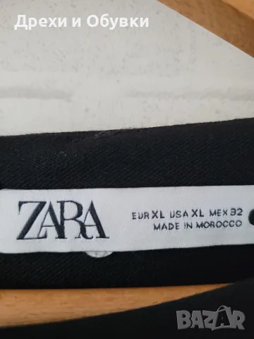Черна елегантна рокля Zara, снимка 6 - Рокли - 56358494