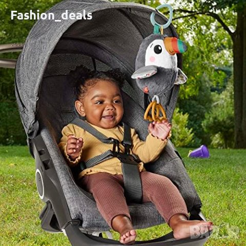 Нова Плюшена сензорна играчка за количка новородени Fisher-Price HNX66, снимка 4 - Плюшени играчки - 42056346