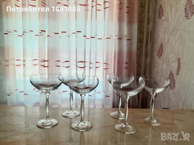 Елегантни чаши за десерт или коктейл, снимка 2 - Чаши - 52026570