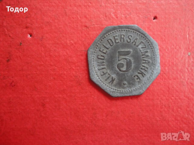 Стара немска монета жетон 1917 , снимка 2 - Нумизматика и бонистика - 41226265