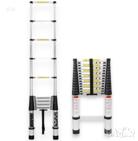 Стълба телескопична за кемпери, каравани, камиони и дом, 2 размера