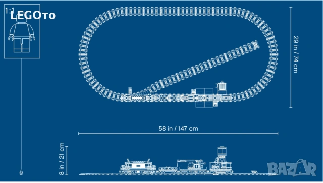 НОВО ЛЕГО 60198 СИТИ - Товарен влак 60198 LEGO 60198  City Cargo Train 60198, снимка 3 - Конструктори - 53117749