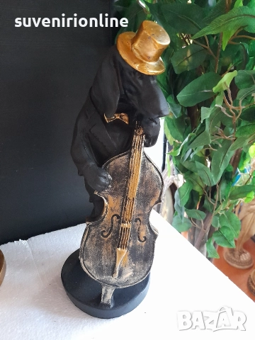 Статуетка куче музикант Дакел, снимка 2 - Статуетки - 38256894