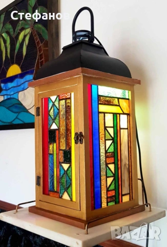 Градински фенер, техника "Тифани"