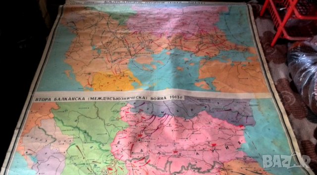 училищна карта на балкански войни 1912-1913