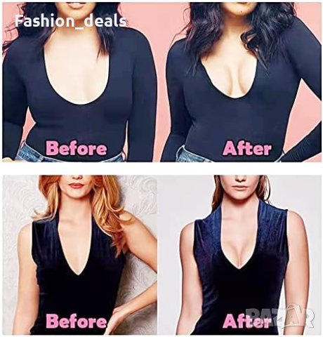 Нова Невидима самозалепваща се лента за повдигане гърди с 5 чифта капачки за зърна, снимка 7 - Бельо - 41952268