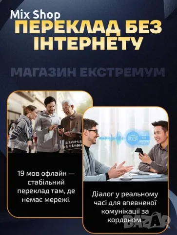 Нов Електронен гласов преводач Ai Translator Z27 F01 + ChatGPT + AI запис с превод , снимка 3 - Друга електроника - 56021405