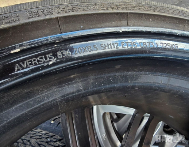 20" джанти AVERSUS 5х112мм мерцедес mercedes ауди audi skoda seat+ гуми 2x225/35/20" 2x265/30/20", снимка 5 - Гуми и джанти - 53775660
