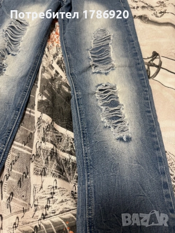 Стилни дънки с модерен distressed ефект на марката Willed Wear., снимка 3 - Дънки - 24677166