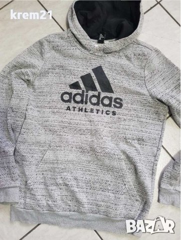 Adidas Youth Sport id номер s мъжко сиво худи, снимка 6 - Суичъри - 34491418