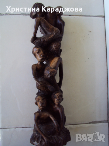 Африканско изкуство- Дървото на живота, снимка 2 - Антикварни и старинни предмети - 36182378